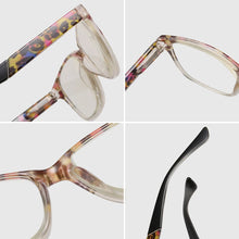 Load image into Gallery viewer, seemfly Floral Anti Blue Blocking Reading Glasses For Women Presbyopic Hyperopia Eyewear With +1.0 +1.5 +2.0 +2.5 +3.0 +3.5
