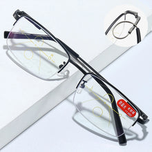 Load image into Gallery viewer, seemfly Intelligent Progressive Reading Glasses vintage Men Women Near and Far Glasses Anti Blue Light Metal Presbyopic Eyewear