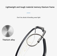 Load image into Gallery viewer, seemfly Intelligent Progressive Reading Glasses vintage Men Women Near and Far Glasses Anti Blue Light Metal Presbyopic Eyewear