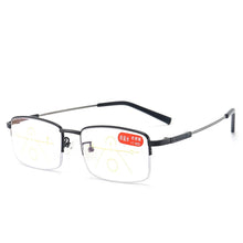Load image into Gallery viewer, seemfly Intelligent Progressive Reading Glasses vintage Men Women Near and Far Glasses Anti Blue Light Metal Presbyopic Eyewear