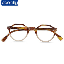 Load image into Gallery viewer, seemfly Leopard Female Reading Glasses Women's Round Glasse 100 Degree Blue Light Decorative Computer Glasses Eyewear +200 +350