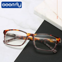 Load image into Gallery viewer, seemfly Men Women HD Reading Glasses Anti-Blu-ray PC Lens Reading Goggles Presbyopia Diopter +1.0 1.5 2.0 2.5 3.0 3.5