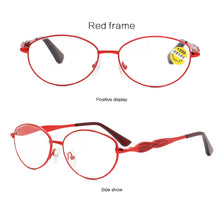 Load image into Gallery viewer, seemfly Metal Reading Glasses Women Anti Blue Light Computer Reading Eyeglasses For Men Reader Protection Eyewear +1.0 +1.5 +2.0