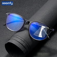 Load image into Gallery viewer, seemfly Multi-focus Anti-blue Light Reading Glasses Man and Women Far and Near Sighted Eyeglasses Dual Use Reading Eyewear