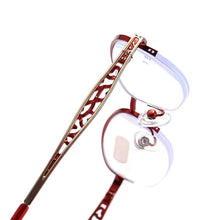 Load image into Gallery viewer, seemfly Red Metal Anti-Blue Light Presbyopia Reading Glasses  Women Diopter +1 +1.5 +2 +2.5 +3 Retro Eyewear Spectacle Female