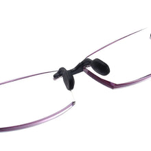 Load image into Gallery viewer, seemfly Retro Anti-blue Light Rimless Reading Glasses Women Men Optical Lens Presbyopic Spectacles With Box +1.0 1.5 2.0 2.5 +4