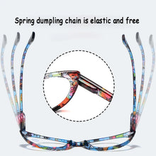 Load image into Gallery viewer, seemfly Retro Reading Glasses Ladies Printed floral Computer Anti-fatigue Presbyopia Eyeglasses Redder Eyewear With +1.0 +1.5 +2