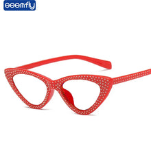 Load image into Gallery viewer, seemfly Sexy Cat Eye Reading Glasses Women Diamond Presbyopic Eyewear Ultralight With Diopter +1.0 1.5 2.0 2.5 3.0 3.5