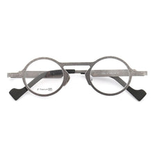 Load image into Gallery viewer, women Round Titanium eyeglass frames men Retro Light Fashion Hipster metal Optical glasses frames Rx Eyewear Vintage Spectacles
