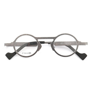 women Round Titanium eyeglass frames men Retro Light Fashion Hipster metal Optical glasses frames Rx Eyewear Vintage Spectacles