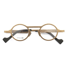 Load image into Gallery viewer, women Round Titanium eyeglass frames men Retro Light Fashion Hipster metal Optical glasses frames Rx Eyewear Vintage Spectacles