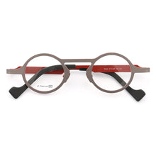 Load image into Gallery viewer, women Round Titanium eyeglass frames men Retro Light Fashion Hipster metal Optical glasses frames Rx Eyewear Vintage Spectacles