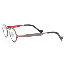 Load image into Gallery viewer, women Round Titanium eyeglass frames men Retro Light Fashion Hipster metal Optical glasses frames Rx Eyewear Vintage Spectacles