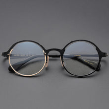 Carica l'immagine nel visualizzatore di Gallery, Japan Maruyama Masahiro yellow personality irregular men and women can be matched myopia flat pure titanium glasses designer