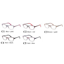 Load image into Gallery viewer, 0 -0.50 -0.75 -175 -5.5 -6 Metal frame Photochromic Sunglasses Chameleon Lens Myopia Glasses Women Short-sighted Eyeglasses