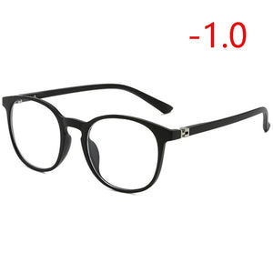 0 -1.0 A -4.0 Occhiali miopia con finitura anti-luce blu Donna Uomo Occhiali da vista miopi con blocco della luce blu Cornice nera sabbia 