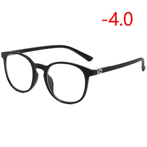 0 -1.0 A -4.0 Occhiali miopia con finitura anti-luce blu Donna Uomo Occhiali da vista miopi con blocco della luce blu Cornice nera sabbia 