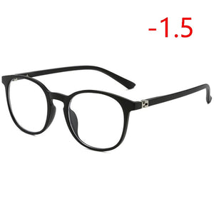 0 -1.0 A -4.0 Occhiali miopia con finitura anti-luce blu Donna Uomo Occhiali da vista miopi con blocco della luce blu Cornice nera sabbia 
