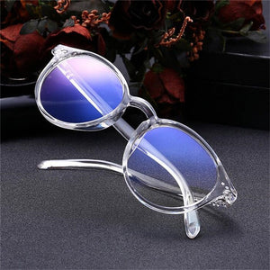 0 -1 -1.5 -2.0 To -4.0  Round Myopia Glasses Finished Women Men Short-sight Eyewear Prescription Spectacles Transparent Frame