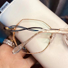 Load image into Gallery viewer, 0~1000 Prescription Glasses Women Rimless Eyeglasses Customized Myopia Hyperopia Glasses Diopters Prescription Lens