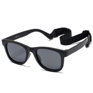 0-18 Months Newborn Baby Bendable Flexible Polarized Sunglasses with Strap for Infant Boys Girls Gift