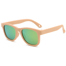 Load image into Gallery viewer, 0-24 Months Baby Polarizrd Sunglasses with Belt  Square Silicone Frame Mirrored UV400 Lens Eyewear for Boys Girls