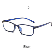 Load image into Gallery viewer, -0.5 -1 -1.5 -2 -2.5 -3 -3.5 -4 Myopia Glasses Men Women  Anti-Blue Light Eyeglasses Vintage Pink Black Square Eyeware
