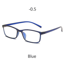 Load image into Gallery viewer, -0.5 -1 -1.5 -2 -2.5 -3 -3.5 -4 Myopia Glasses Men Women  Anti-Blue Light Eyeglasses Vintage Pink Black Square Eyeware