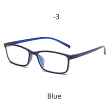 Load image into Gallery viewer, -0.5 -1 -1.5 -2 -2.5 -3 -3.5 -4 Myopia Glasses Men Women  Anti-Blue Light Eyeglasses Vintage Pink Black Square Eyeware