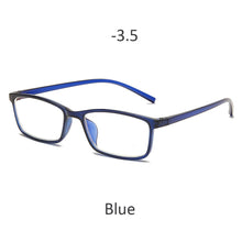Load image into Gallery viewer, -0.5 -1 -1.5 -2 -2.5 -3 -3.5 -4 Myopia Glasses Men Women  Anti-Blue Light Eyeglasses Vintage Pink Black Square Eyeware