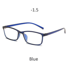 Load image into Gallery viewer, -0.5 -1 -1.5 -2 -2.5 -3 -3.5 -4 Myopia Glasses Men Women  Anti-Blue Light Eyeglasses Vintage Pink Black Square Eyeware