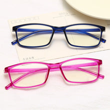 Load image into Gallery viewer, -0.5 -1 -1.5 -2 -2.5 -3 -3.5 -4 Myopia Glasses Men Women  Anti-Blue Light Eyeglasses Vintage Pink Black Square Eyeware