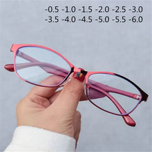 Load image into Gallery viewer, -0.5 -1.5 2.0 2.5 to -6 Finished Myopia Glasses Women Business Nearsighted Glasses Computer Anti Blue Light Prescription Eyewear