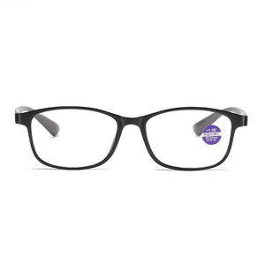 0 -50 -100 -150 To -600 Square Nearsighted Glasses Finished Full Frame Short-sight Eyewear Prescription Spectacles Black Frame