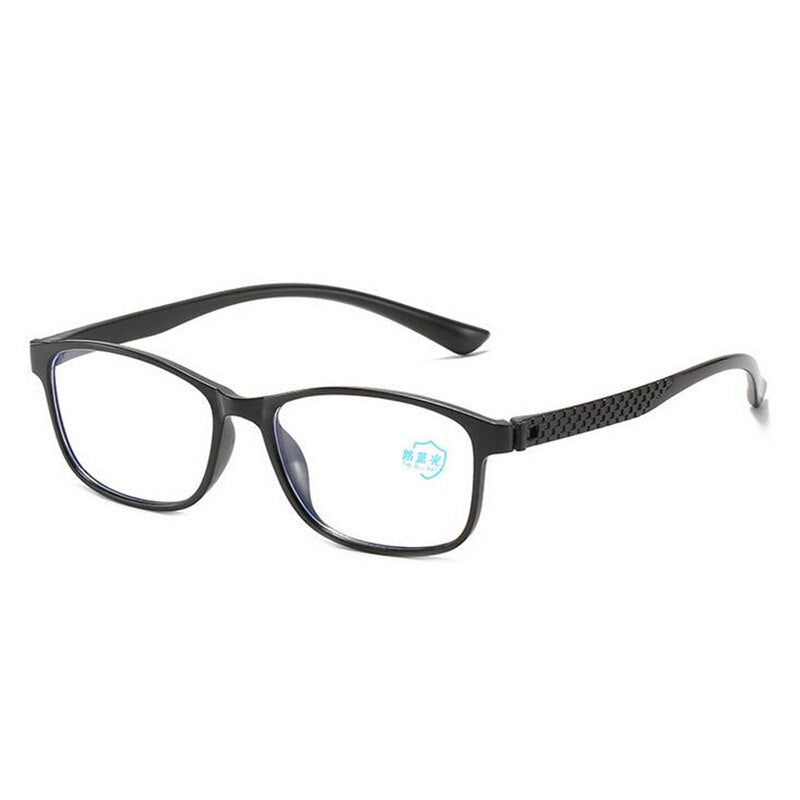 0 -50 -100 -150 To -600 Square Nearsighted Glasses Finished Full Frame Short-sight Eyewear Prescription Spectacles Black Frame