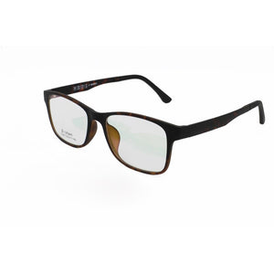 003 ULTEM square shape optical myopia Hyperopia eyeglasses frame with magnetic clip on removable polarized sunglasses for men