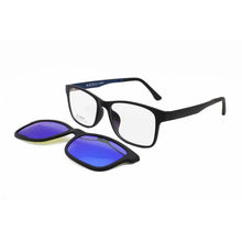 Load image into Gallery viewer, 003 ULTEM square shape optical myopia Hyperopia eyeglasses frame with magnetic clip on removable polarized sunglasses for men