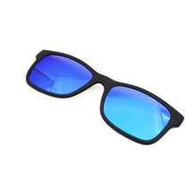 Load image into Gallery viewer, 003 ULTEM square shape optical myopia Hyperopia eyeglasses frame with magnetic clip on removable polarized sunglasses for men