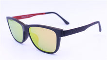 Load image into Gallery viewer, 016 ULTEM square shape optical glasses frame with megnatic clip on removable polarized sunglasses lens
