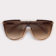 Load image into Gallery viewer, 07Flat Top Oversized Protection Shades 2023 Glasses Alloy Sunglasses With Gradient UV400 Lens óculos de sol feminino