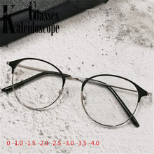 Load image into Gallery viewer, -1.0 1.5 2.0 2.5 3.0 3.5 4.0 Finished Myopia Glasses Women Men Retro Prescription Glasses Students Shortsighted Eyewear Minus