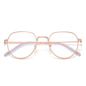 -1.0 1.5 2.0 2.5 3.0 3.5 4.0 Finished Glasses Men Women Polygonal Eyeglasses Frame Retro Trend Spectacles Nearsighted Eyeglass