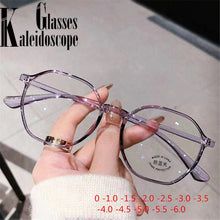 Load image into Gallery viewer, -1.0 -1.5 -2.0 -2.5 -3.0 -3.5 -4.0 to -6 Finished Myopia Glasses Women Men Polygon Eyewear Students Short-sight Eyeglasses Minus