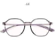 Load image into Gallery viewer, -1.0 -1.5 -2.0 -2.5 -3.0 -3.5 -4.0 to -6 Finished Myopia Glasses Women Men Polygon Eyewear Students Short-sight Eyeglasses Minus