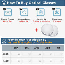 Carica l&#39;immagine nel visualizzatore di Gallery, -1.0 -1.5 -2.0 -2.5 -3.0 -3.5 ~-5.0 Myopia Optical Glasses Half Frame Eyewear Men Women Shortsighted Eyeglasses (PD: 62-64) M016