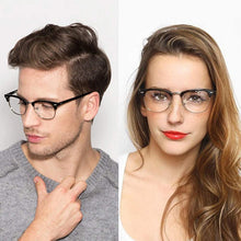 Carica l&#39;immagine nel visualizzatore di Gallery, -1.0 -1.5 -2.0 -2.5 -3.0 -3.5 ~-5.0 Myopia Optical Glasses Half Frame Eyewear Men Women Shortsighted Eyeglasses (PD: 62-64) M016