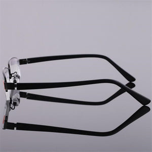 -1.0 -1.5 -2.0 -2.5 To -6.0 Half Frame Finished Myopia Eyeglasses Women Men Aspheric Resin Optical Spectacle Black Frame