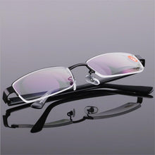Load image into Gallery viewer, -1.0 -1.5 -2.0 -2.5 To -6.0 Half Frame Finished Myopia Eyeglasses Women Men Aspheric Resin Optical Spectacle Black Frame
