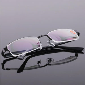-1.0 -1.5 -2.0 -2.5 To -6.0 Half Frame Finished Myopia Eyeglasses Women Men Aspheric Resin Optical Spectacle Black Frame