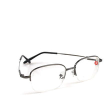Load image into Gallery viewer, -1.0 -1.5 -2.0 To -6.0 Ultralight Half Frame Metal Finished Myopia Glasses Men Gray Frame Square Nearsighted Glasses